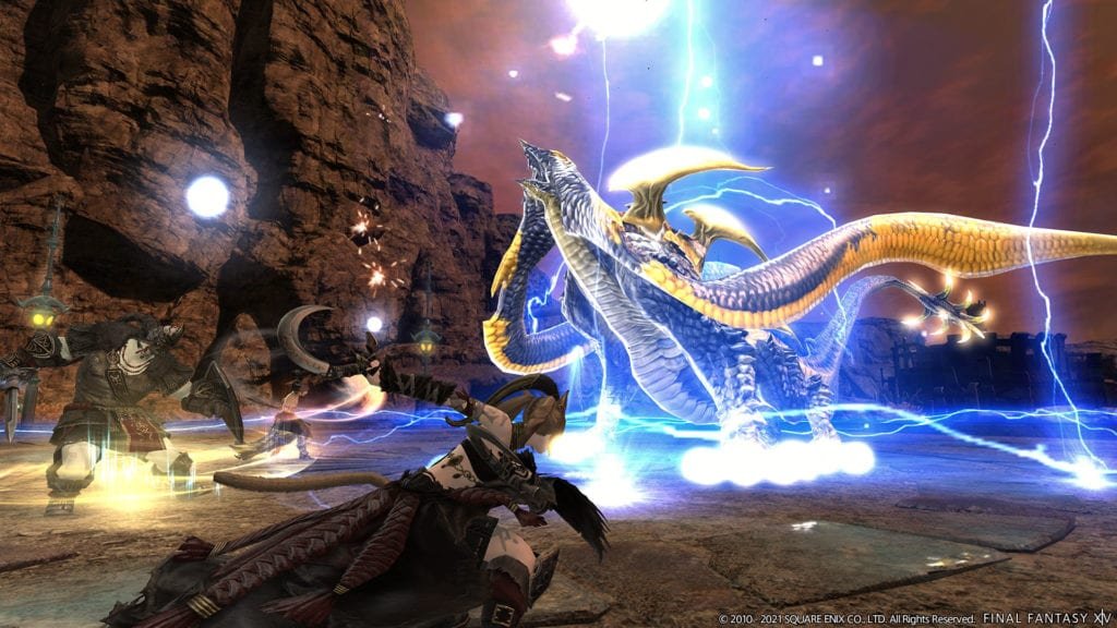 A boss fight in Paglth'an.